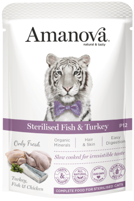 Amanova Sterilized Cat Fish & Turkey