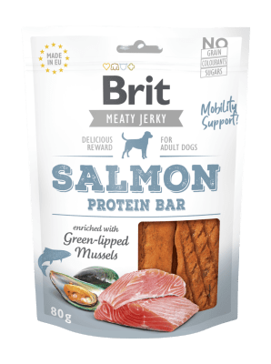 Brit Jerky Snack Salmon Protein Bar