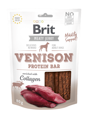 Brit Jerky Snack Venison Protein Bar