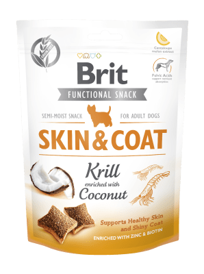 Brit Care Dog Functional Snack Skin & Coat Krill1