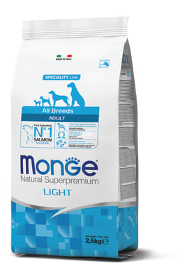 Monge Canine Adult Light All Breeds Salmon y arroz