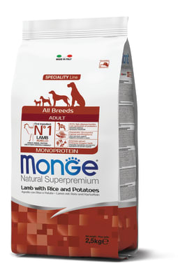 Monge Canine Adult All Breeds Cordero, arroz y papa1
