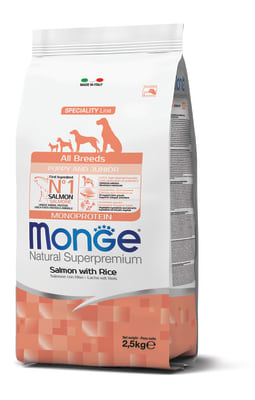 Monge Canine Puppy All Breeds Salmon y arroz1