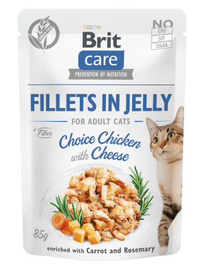 Brit Care Fillets in Jelly Choice Chicken with Cheese