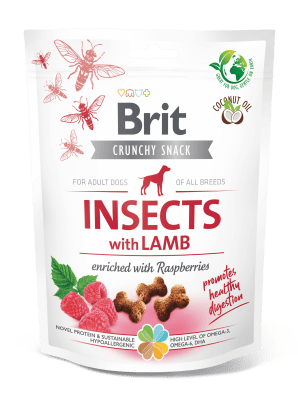 Brit Crunchy Snack Insects with Lamb