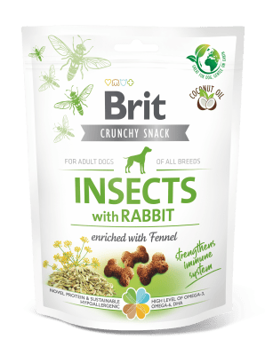 Brit Crunchy Snack Insects with Rabbit1