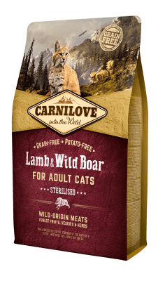 Carnilove Grain Free Lamb & Wild Boar for Adult Cats1