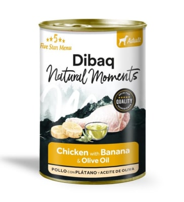 Dibaq Natural Moments GF Perro Adulto Pollo y Plátano