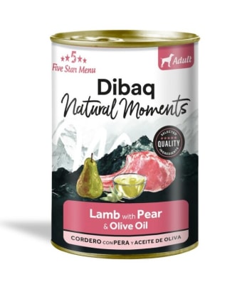 Dibaq Natural Moments GF Perro Adulto Cordero y Pera