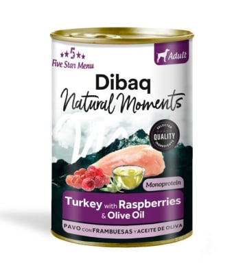 Dibaq Natural Moments GF Perro Adulto Pavo y Frambuesas