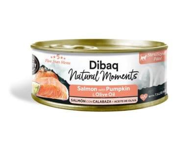 Dibaq Natural Moments GF Gato Adulto Esterilizado Salmón y Calabaza
