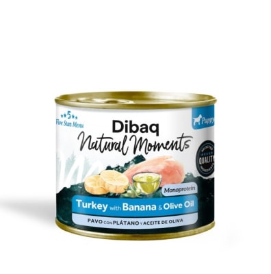 Dibaq Natural Moments GF Perro Cachorro Pavo y Plátano