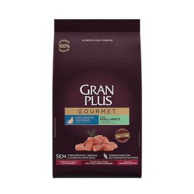 Gran Plus Gourmet Gato Adulto Castrado Pavo & Arroz