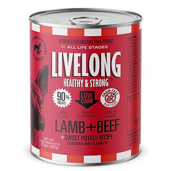 Livelong Perro – Cordero Y Res 362 Gr