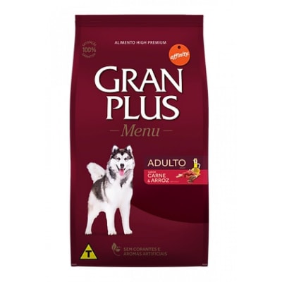 Gran Plus Menu Perro Adulto Mediano y Grande Carne & Arroz