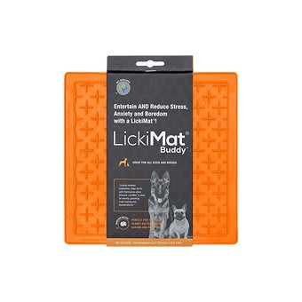 LickiMat Buddy Orange Perro Y Gato1