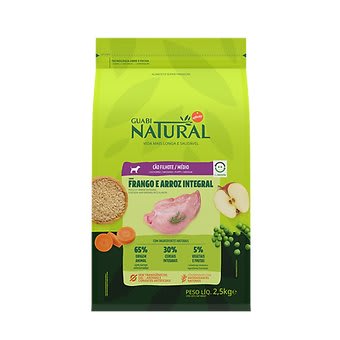 Guabi Natural Perro Cachorro Mediano Pollo Y Arroz Integral