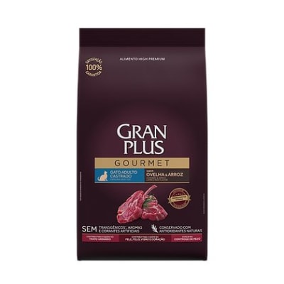 Gran Plus Gourmet Gato Adulto Castrado Cordero & Arroz