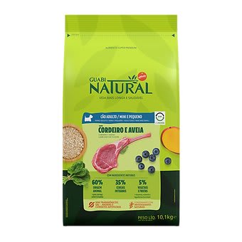 Guabi Natural Perro Adulto Mini y Pequeño Cordero y Avena