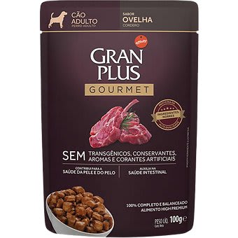Gran Plus Gourmet Sobre Perro Adulto Cordero X 100gr