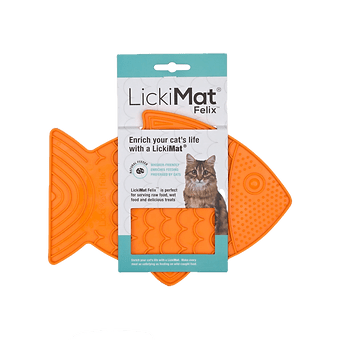 LickiMat Felix Orange Gato3