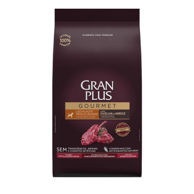 Gran Plus Gourmet Perro Cachorro Mediano y Grande Cordero & Arroz