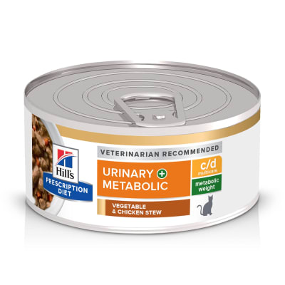 Hill´s PD Feline c/d + Metabolic Vg&Ckn (Estofado) 82gr1