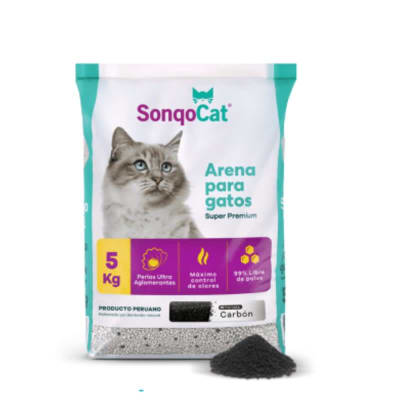 SonqoCat Perlada con aroma a Carbón 5Kg