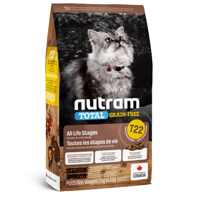 Nutram T22 Total Grain Free Turkey Chicken & Duck Cat1