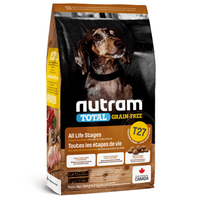Nutram T27 Total Grain Free Turkey Chicken & Duck Small Dog1