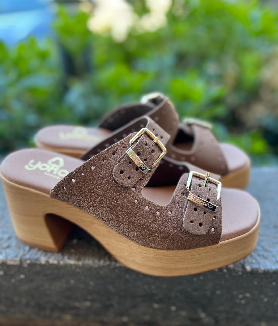 Bonai Yokono Sandalias Tacon Zueco Bonai Vison Tienda Mottai