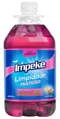 LIMPIADOR DESINFECTANTE IMPEKE FLORAL 4 LT