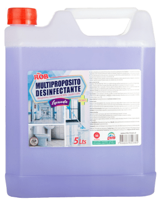 DESINFECTANTE MULTIPROPOSITO CON AMONIOCUATERNARIO LAVANDA 5 LT MR.ROB