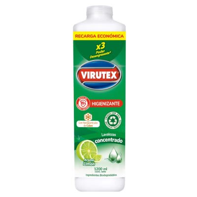 LAVALOZAS HIGIENIZANTE LIMON 1.2 LT VIRUTEX