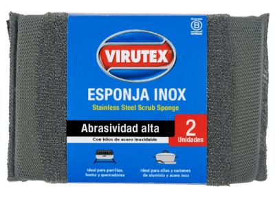 ESPONJA INOX.ABRASIVA X 2 VIRUTEX