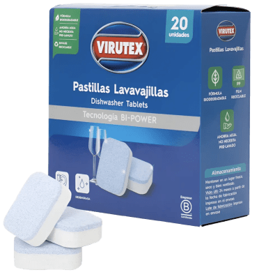 PASTILLAS LAVAVAJILLAS 20 UN VIRUTEX