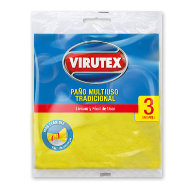 PAÑO MULTIUSO CLASICO X 3 UN VIRUTEX