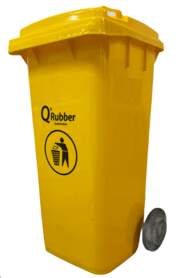 CONTENEDOR BASURA AMARILLO 120 LT