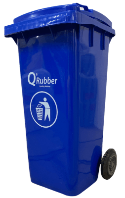 CONTENEDOR BASURA AZUL 120 LT