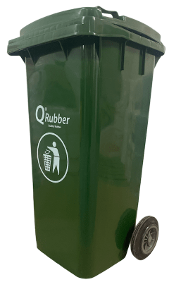 CONTENEDOR BASURA VERDE 120 LT