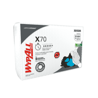 PAÑO LIMPIEZA WYPALL X-70 PLUS X 25 UN