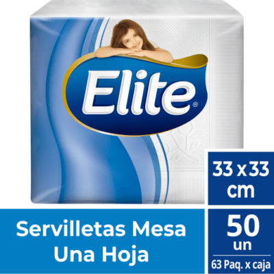SERVILLETA ELITE MESA 50 UN 33 X 33 CM