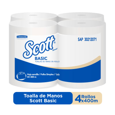 TOALLA MANO SCOTT AIRFLEX 4 X 400 MT