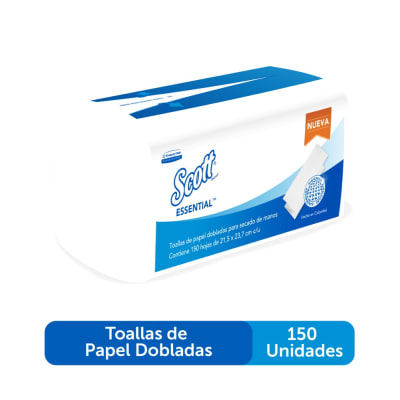 TOALLA INTERFOLIADA SCOTT ESSENTIAL X 150 UN