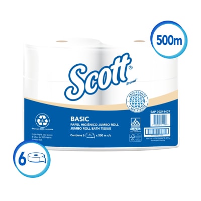 PAPEL HIGIENICO SCOTT H/S 6 X 500 MT