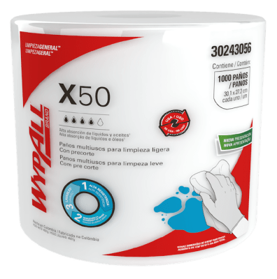 PAÑO WYPALL X-50 JUMBO 1000 PAÑOS