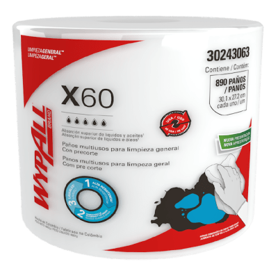 PAÑO WYPALL X-60 JUMBO X 890 UN