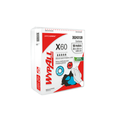PAÑO WYPALL X-60 MULTIUSO X 50 UN