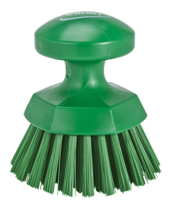 CEPILLO REDONDO MANO CERDAS DURAS VERDE VIKAN