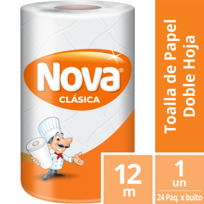 TOALLA ROLLO COCINA NOVA 1 X 12 MT